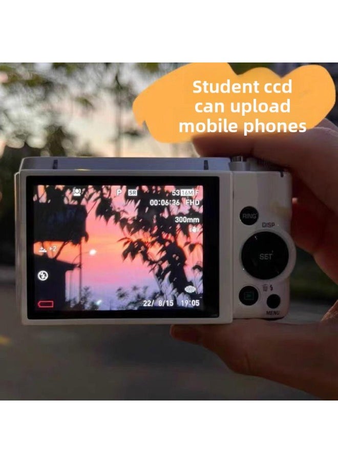 Generic Retro Self-timer Ccd HD Double-camera Student Party Entry-level Cute High-value Girl Travel Portable Other-Body Color:K3 Black*[front And Rear Camera + Photo Transmission + Listening To Music] - Bare* Machine  - Image 3