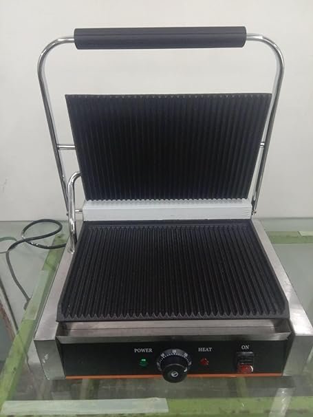 KIRAN ENTERPRISE Kiran Enterprise Metal 4 Slice Heavy Sandwich Griller Suitable For Restaurants Hotels And Commercial Purpose 2500 Watts White  - Image 2