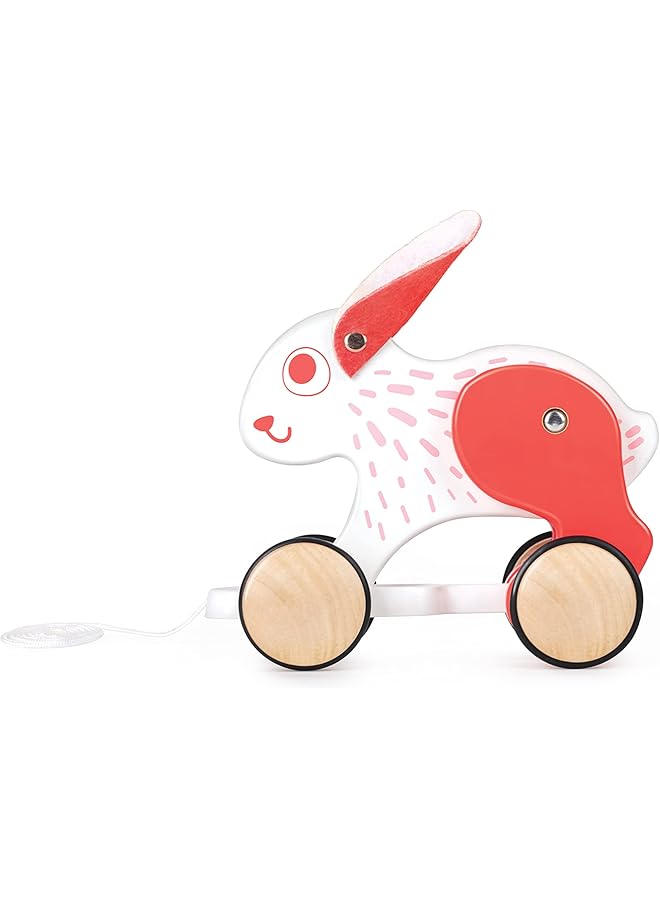 هيب لعبة سحب وسحب الأرنب الخشبية على طول اللعبة - Image 1