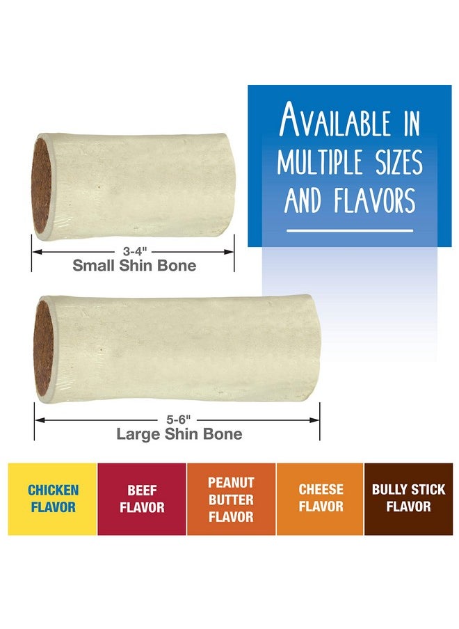 Cadet Stuffed Shin Bones  Highly Digestible, High Protein, LongLasting Dog Chew Bone For Aggressive Chewers, Supports Dental Health,  Peanut Butter Flavor, Small (3 Count)  - Image 4