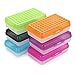 BTSKY 6 Pack Multipurpose Utility Box- Large Capacity Pencil Box with Lid Snap Closure Assorted Color Pencil Holder for - Image 2