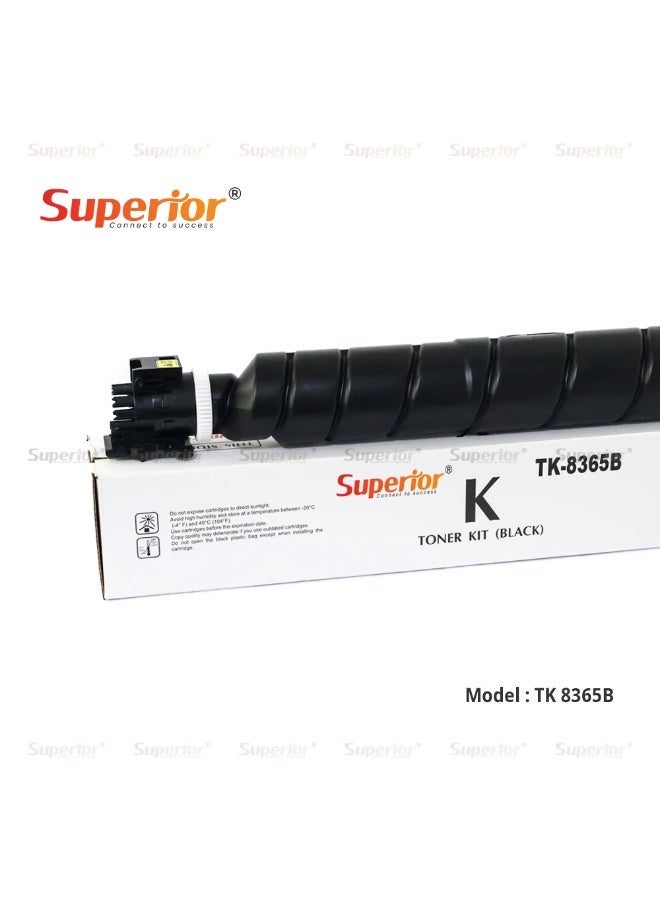 SOS Superior Superior TK-8365 Black High Yield Compatible Toner Cartridge for Kyocera TASKalfa 2554ci - Image 1