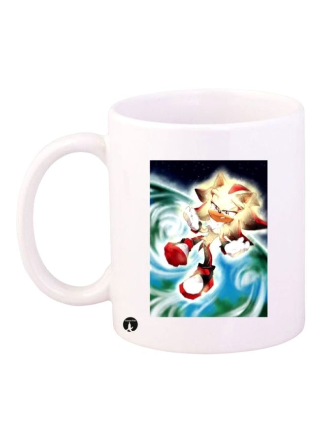 RYN Sonic Character Printed Mug White/Yellow/Green