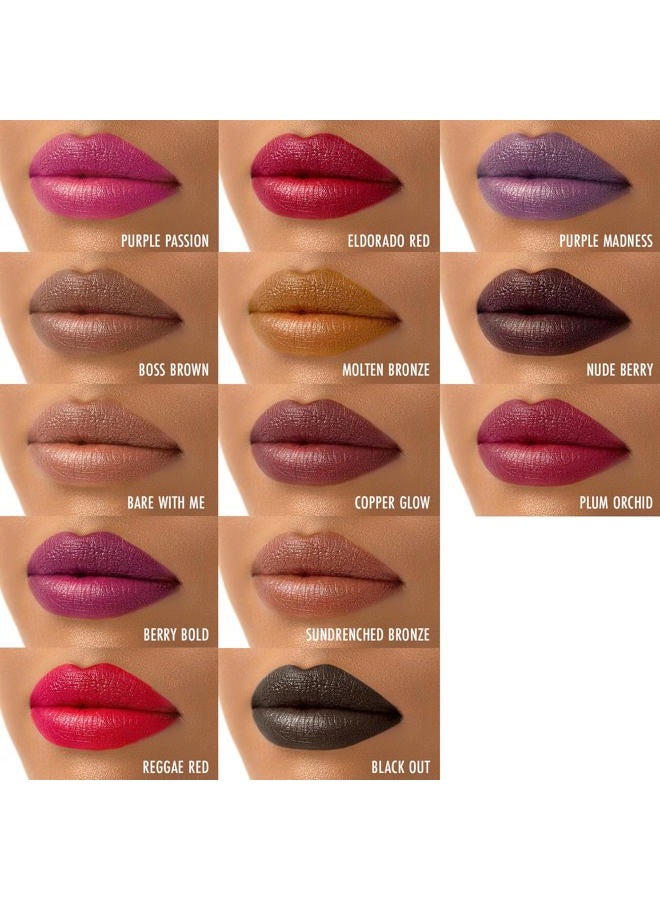 Black Radiance Perfect Tone Lipstick Lip Color, Plum Orchid, 0.13 Oz - Image 3