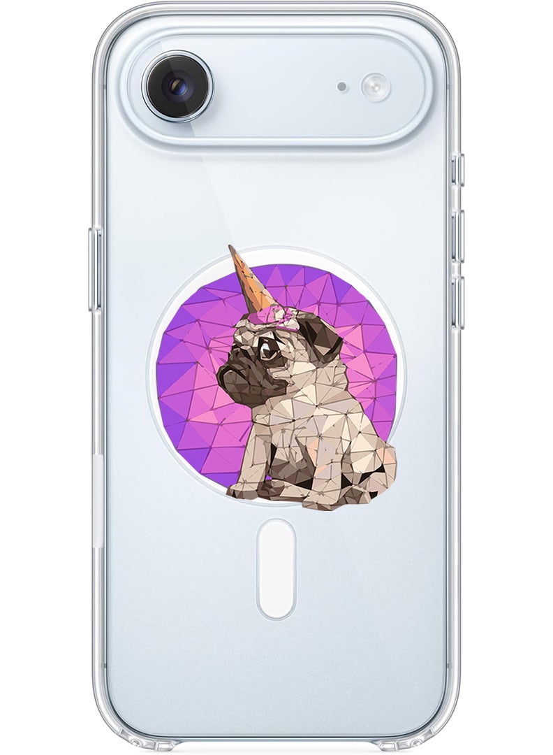 Theodor Magnetic Case for Apple iPhone 17 Air Compatible with MagSafe Wireless Charging, Shockproof Phone Bumper Cover - Puggy - Image 1