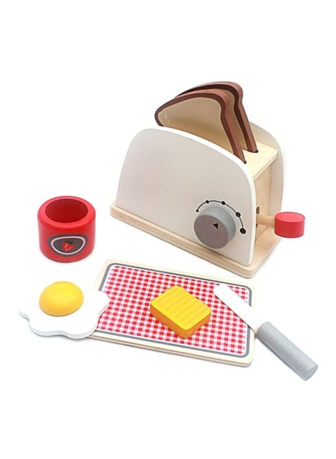 CYTHERIA Wooden Toasters Bread Maker Kitchen Pretend Play - Image 2