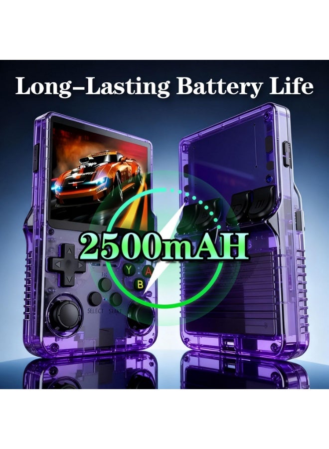 Retro Game Console R36S Handheld Game Console with 64GB Preloaded Games, Save/Load Function, 3.5 HD IPS Screen, Portable Emulator Console for Family, Adults u0026 Nostalgic Players (Black R36s 3.5) - Image 5