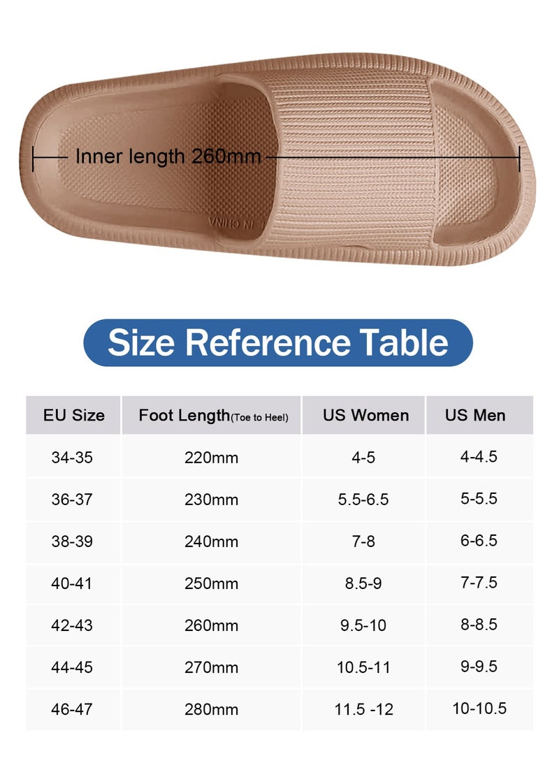 HomarKet Pillow Slippers Soft Shower Slippers for Women and Men Non Slip Quick Drying Shower Slides Bathroom Sandals with Ultra Cushion and Thick Sole - Image 5