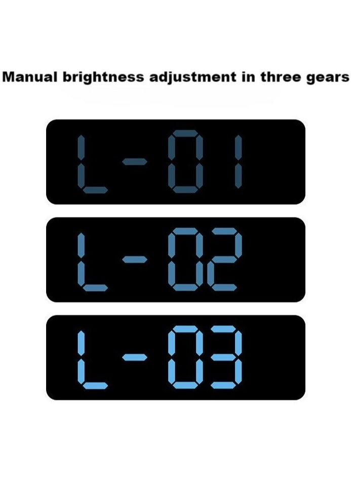 3D Wireless Remote Digital LED Alarm Clock,Wall Clocks for Living Room Gym Shop Warehouse Office Garage Decor, Auto Brightness Dimmer with Date Week Temp,Multi functional large font alarm clock