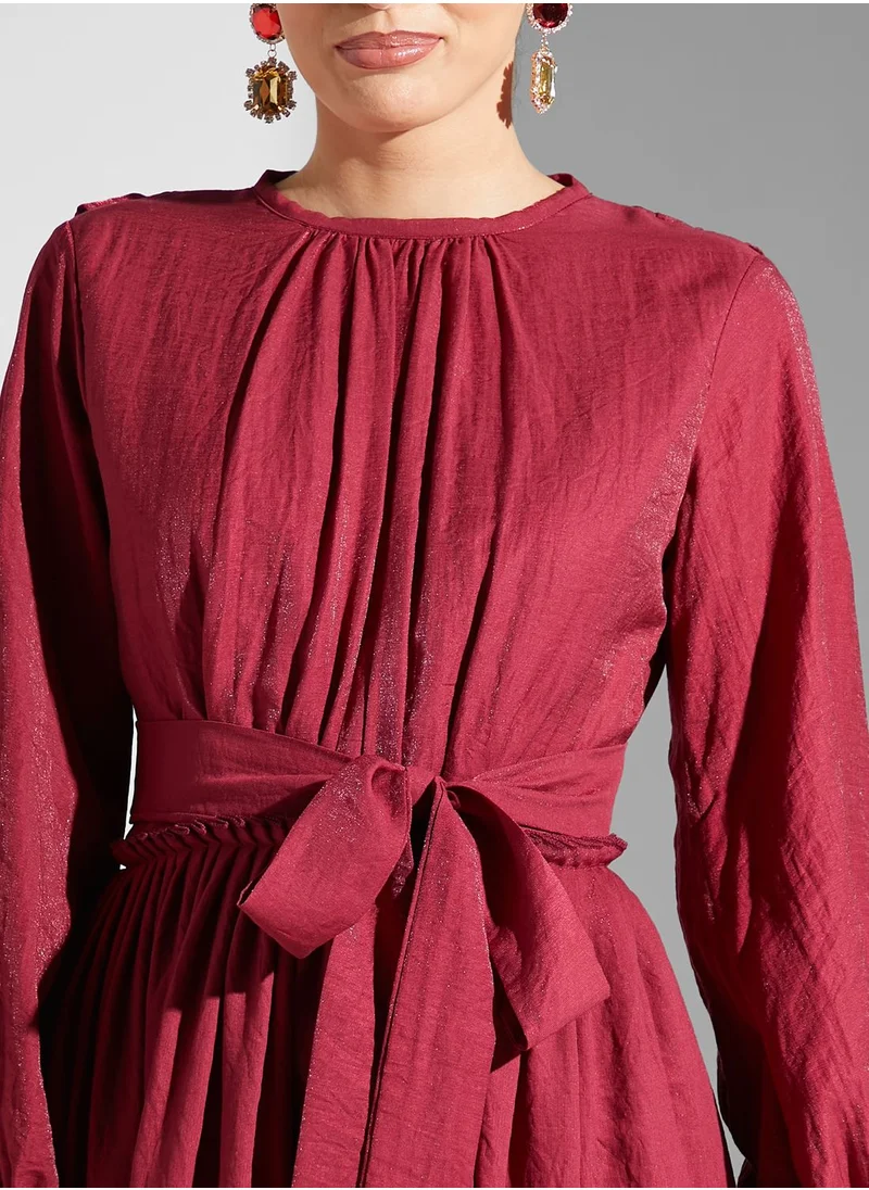 Namshi X Ali Asaad Balloon Sleeve Dress
