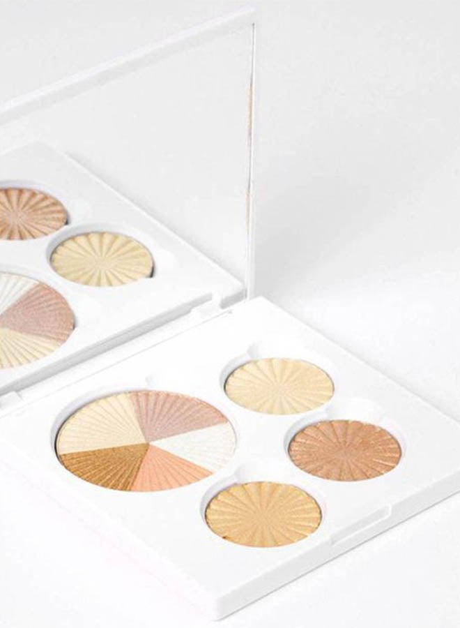 OFRA Glow Up Highlighter Palette Golden Bronze/Cool Pink/Pearly White - Image 5