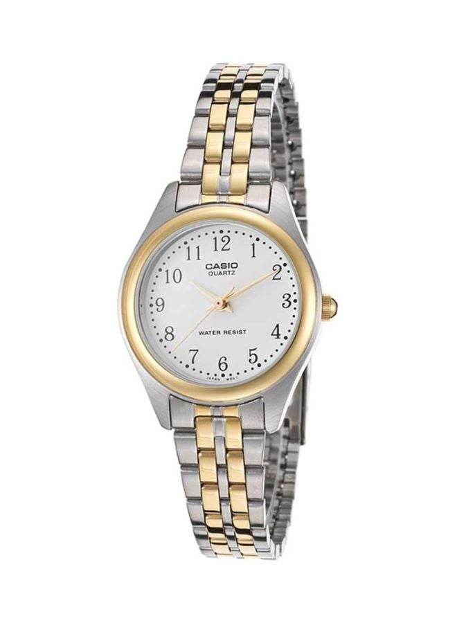 CASIO Women Enticer Water Resistant Analog Watch LTP-1129G-7BRD - 32 mm - Silver/Gold - Image 1