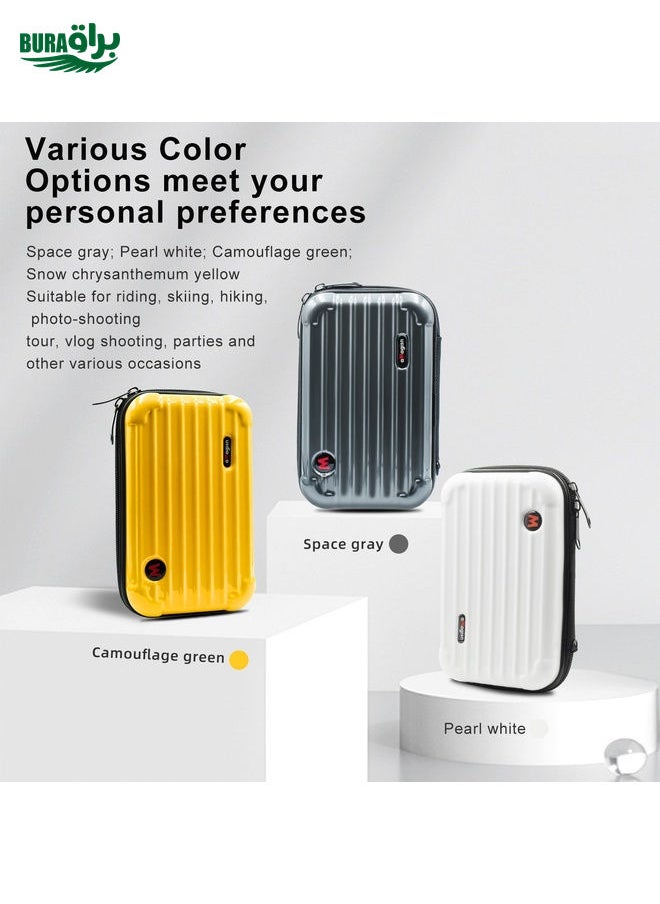 BURAQ For Insta360 GO 3 / GO 3S AMagisn Hard Shell Storage Bag Waterproof Bag(Yellow)  - Image 3