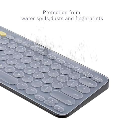 Digi-Tatoo Keyboard Cover Compatible with Logitech K380 Multi-Device Bluetooth Keyboard/Pebble Keys 2 K380S Keyboard - Transparent Silicone Keyboard Protector Skin - Image 5