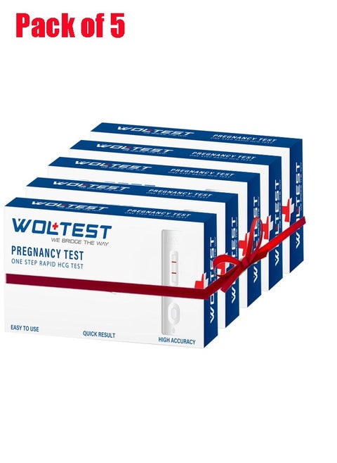 Woltest Pregnancy Test One Step Rapid HCG Test – Easy to Use | Quick Results | High Accuracy | Home Pregnancy Test Kit