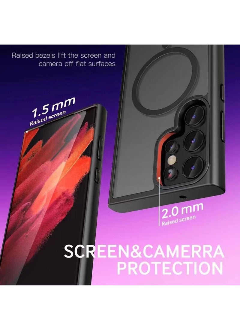 Color Fans - Magnetic Phone Case for Samsung Galaxy S23 Ultra Black - Image 1