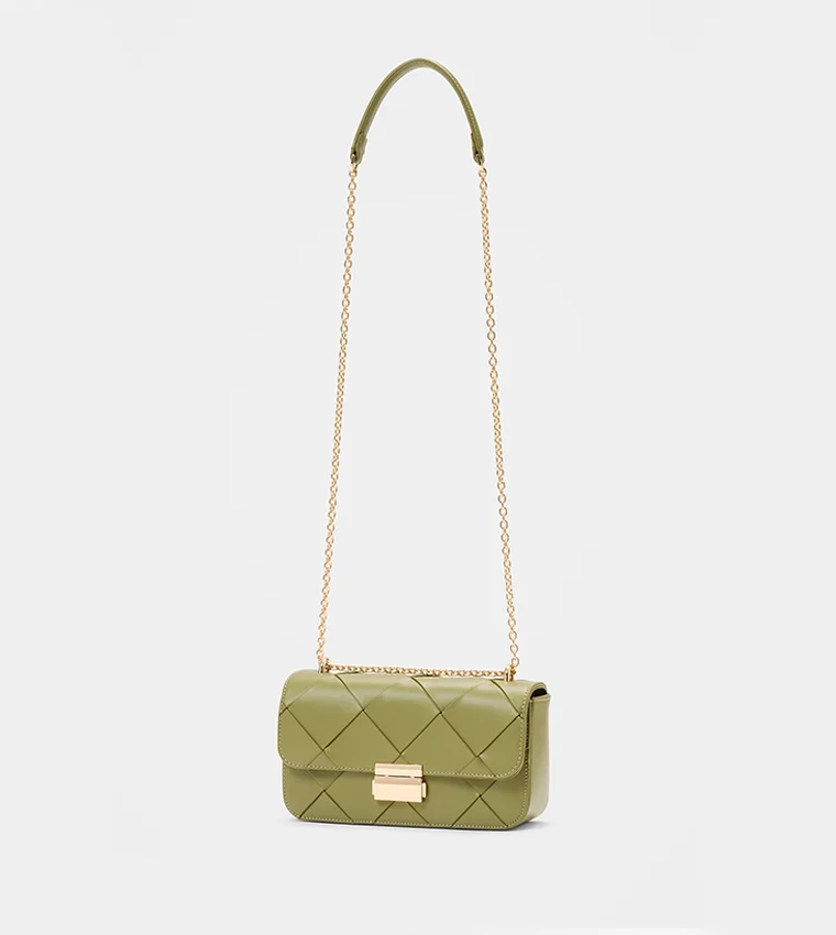 فورايفر نيو Lulu Lattice Chain Bag