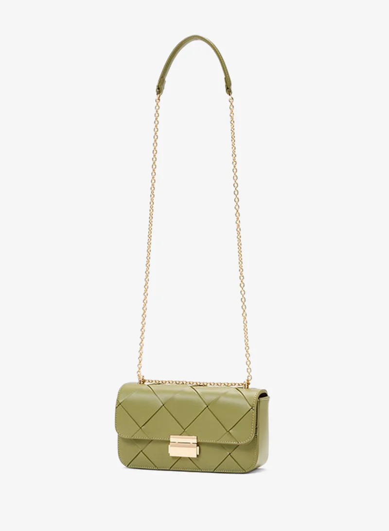 فورايفر نيو Lulu Lattice Chain Bag