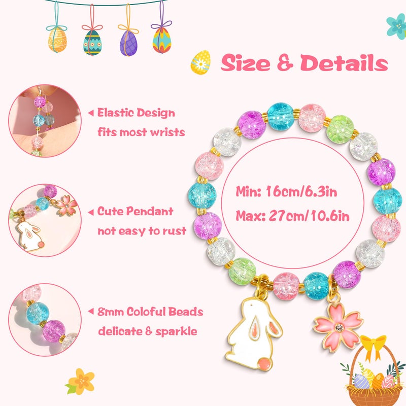 Parma77 Easter Gifts for Kids-Adjustable Bunny Bracelet with Bunny Card for Jewelry for Girls, Teens, and Women, Perfect Easter Egg Fillers - Image 4