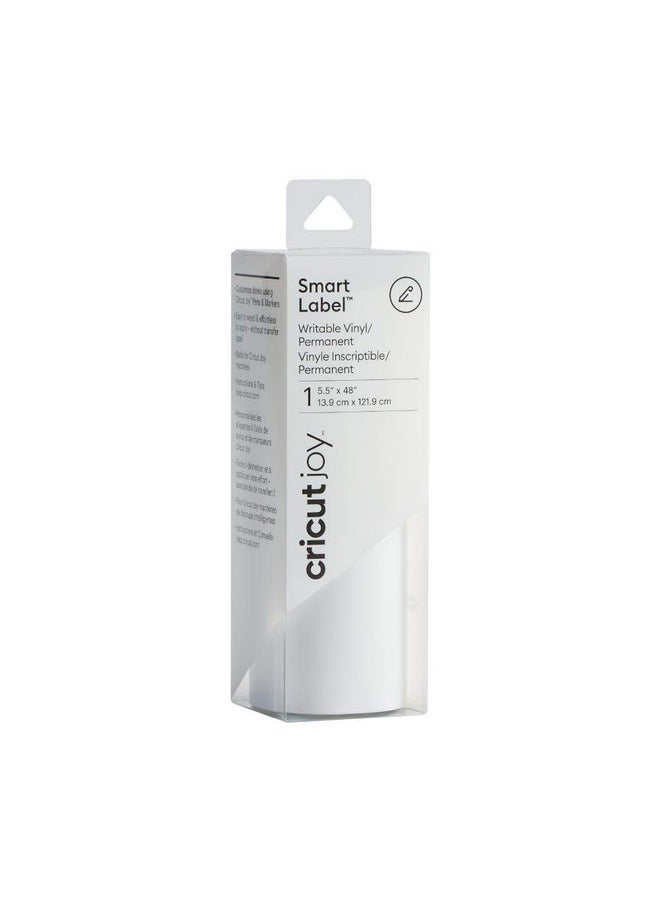 كريكيت Joy Smart Label - فينيل قابل للكتابة - بكرة ملصقات لاصقة - 5.5 بوصة × 48 بوصة - صناعة ملصقات بنفسك لتنظيم المنزل، ملصقات الزفاف، ملصقات العناوين، أبيض، 2007359  - Image 1