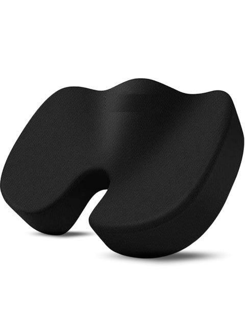 Seat Cushion Pillow for Office Chair, Non-Slip Memory Foam Chair Pad for Back, Sciatica and Tailbone Pain Relie, Desk Chair Cushion for Car, Wheelchair, Airplane