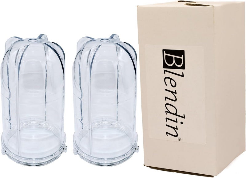 BLENDIN Replacement 16 Ounce Tall Jar Cups, Compatible with Magic Bullet Blender MB-1001, MB-1001B, MBR-1101, MBR-1701, MBR-1702, MBR-0301 250W Cup Diameter is 3.25" - Replacement Cup (2 Pack) - Image 5