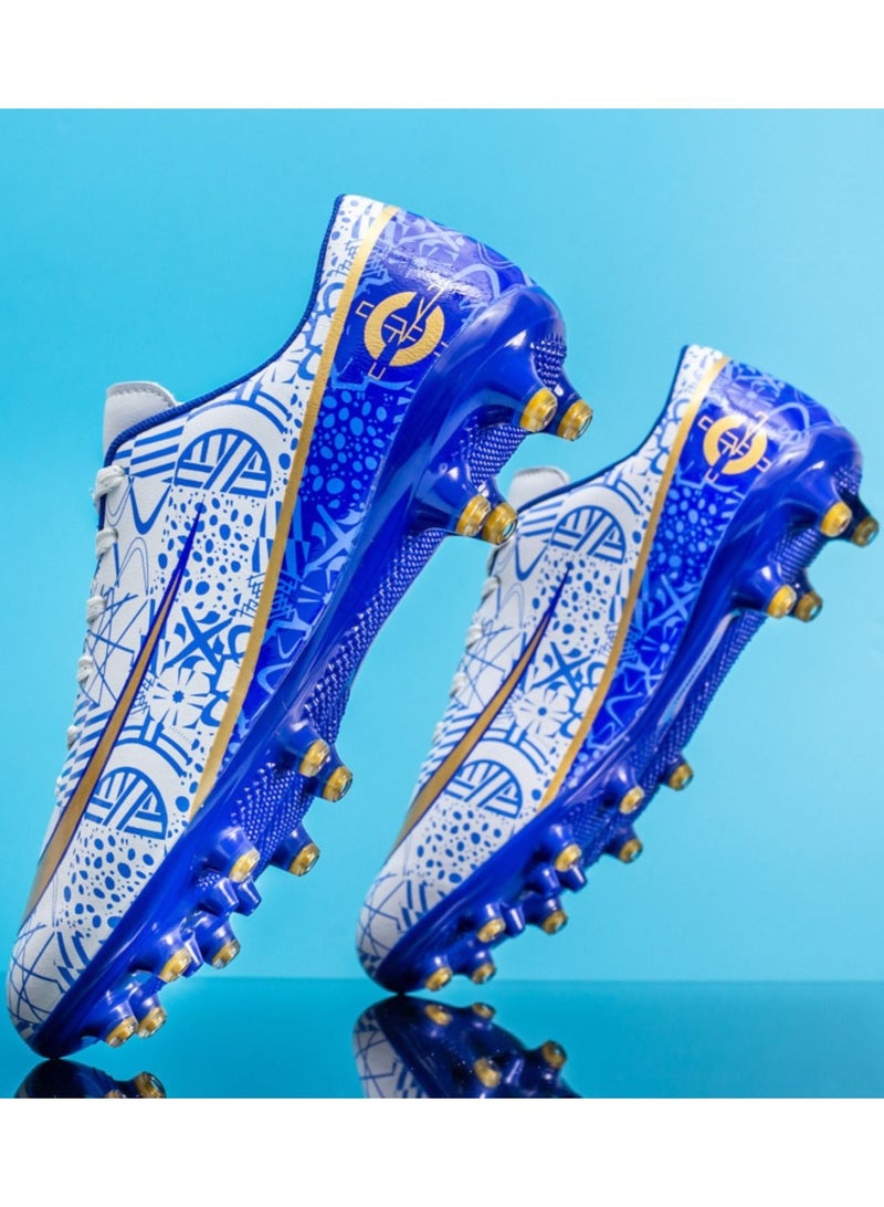 Loquat Low-Top Cleats Competition Sports Football Shoes Blue  - Image 1