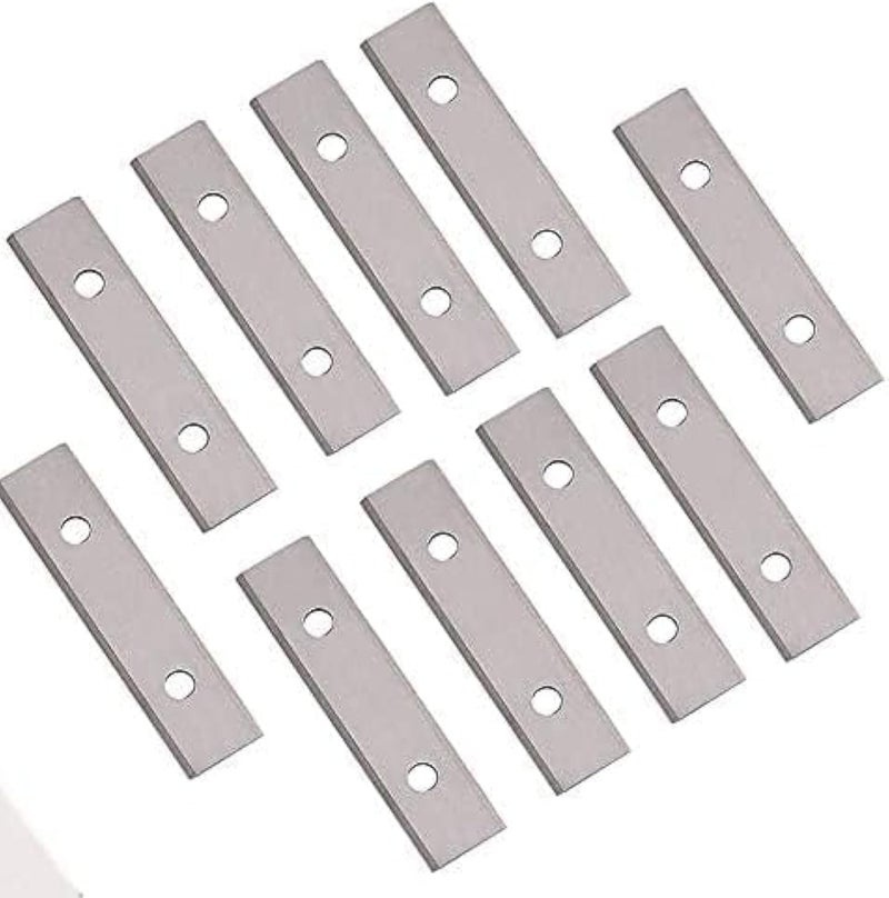 LU&MN 2.38"(60mm) Paint Scraper Carbide Blades Double-Edged Reversible Replacement Blade 2-3/8"(60X12X1.5mm) Fits Most equivalent General purpose Hand-Held Scrapers,10pcs By - Image 1