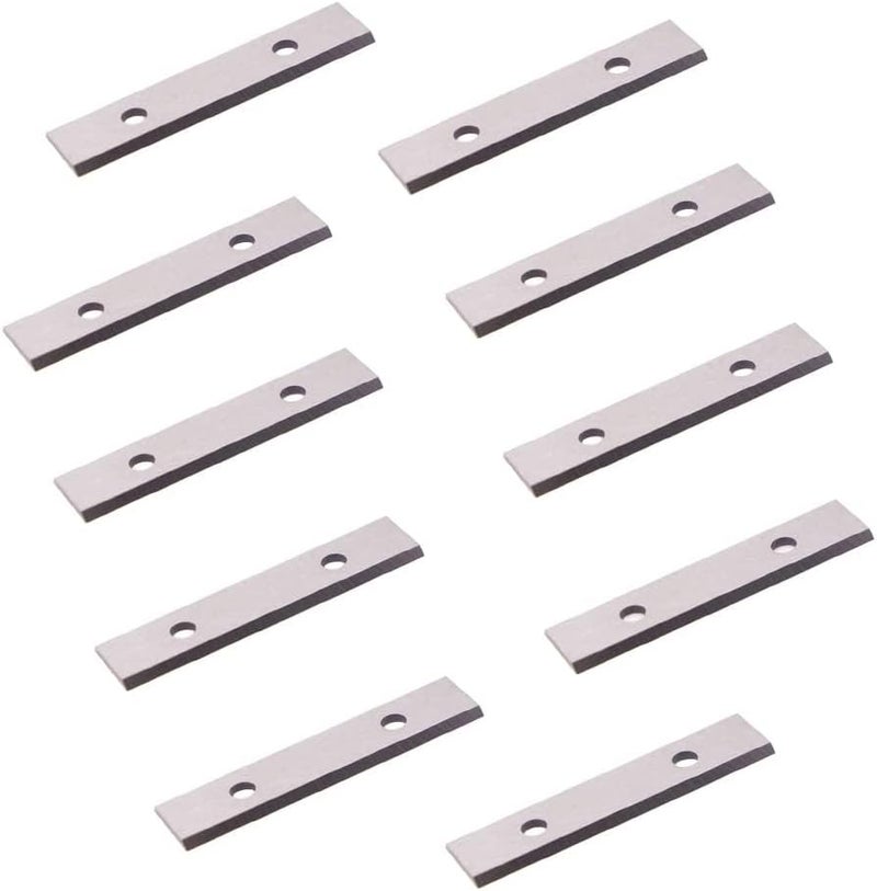 LU&MN 2.38"(60mm) Paint Scraper Carbide Blades Double-Edged Reversible Replacement Blade 2-3/8"(60X12X1.5mm) Fits Most equivalent General purpose Hand-Held Scrapers,10pcs By - Image 3