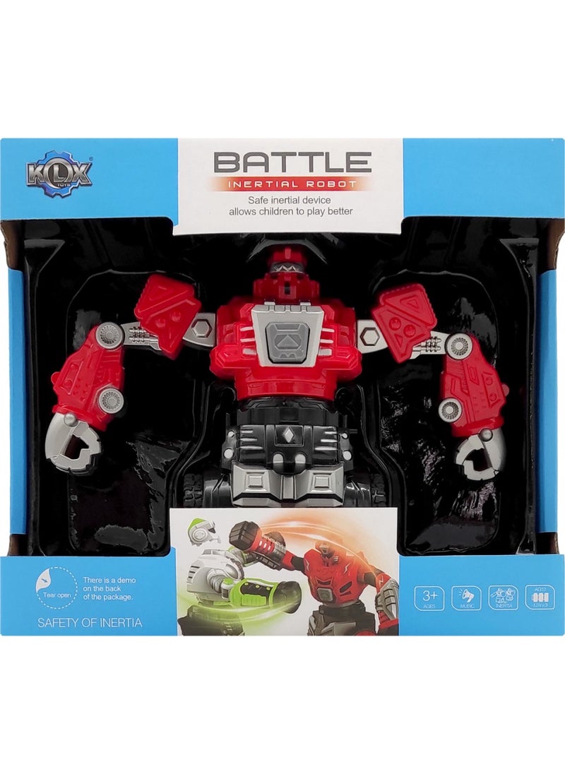 BIRLIK OYUNCAK - Farbu Fighting Boxer Robots Red KLX700-17A - Image 1