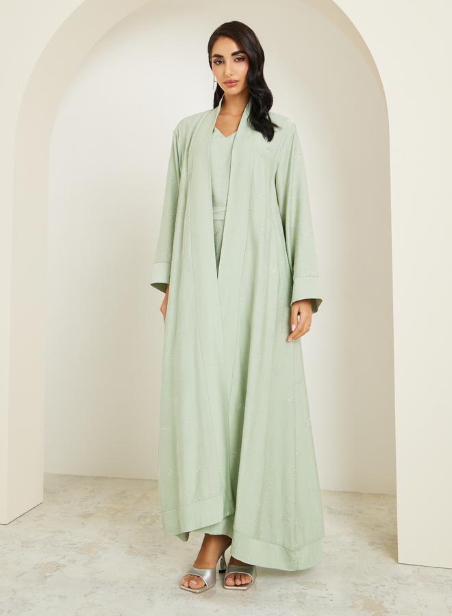 Amirah Women Embellished Abaya and Dress Modest Set - Image 1