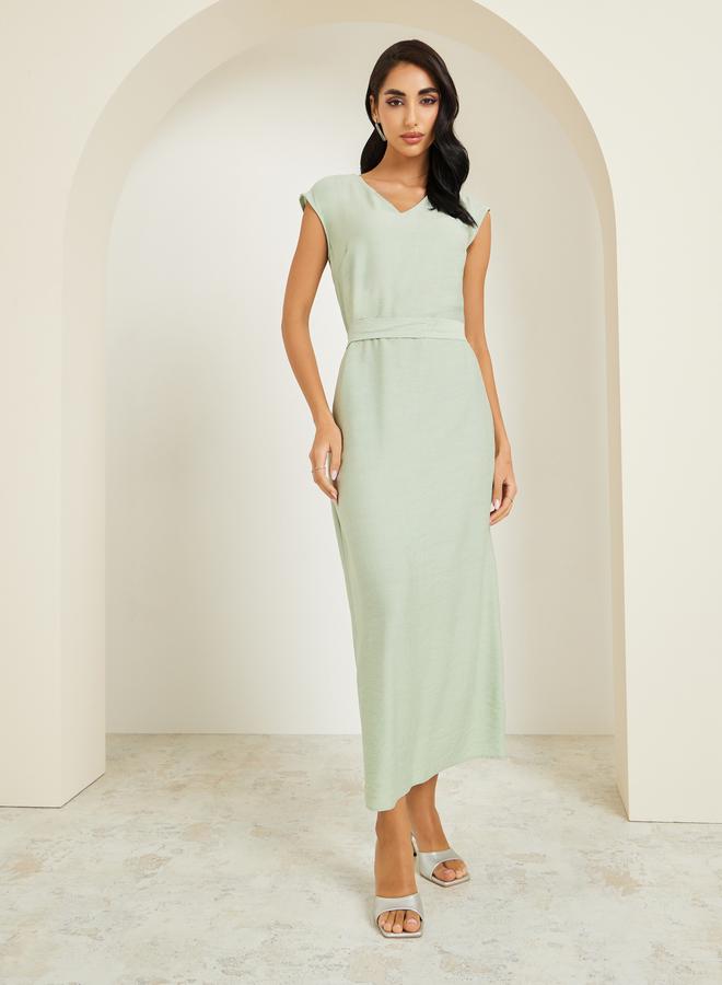 Amirah Women Embellished Abaya and Dress Modest Set - Image 5