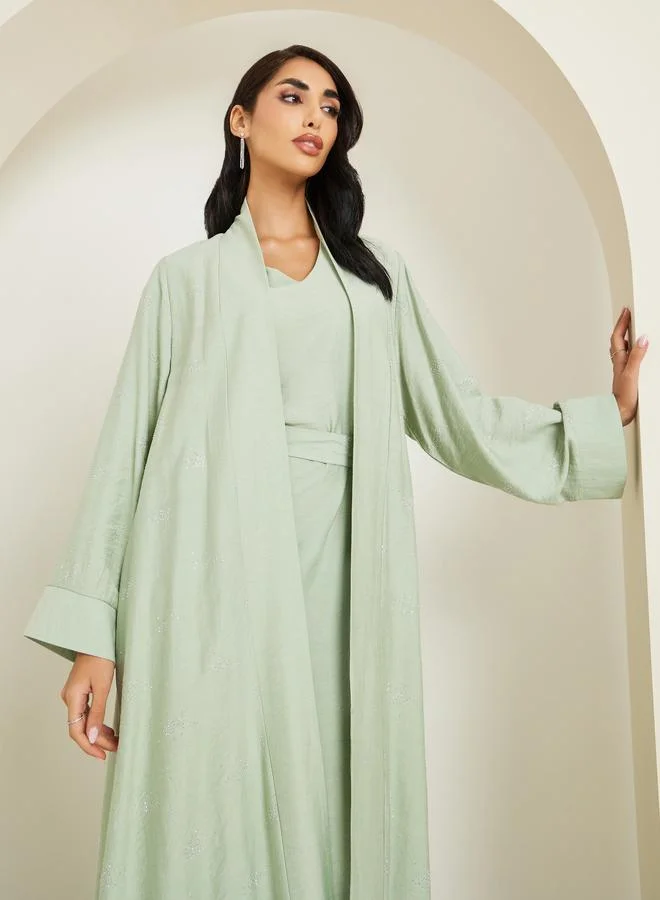 Amirah Women Embellished Abaya and Dress Modest Set