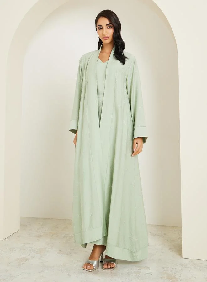 Amirah Women Embellished Abaya and Dress Modest Set