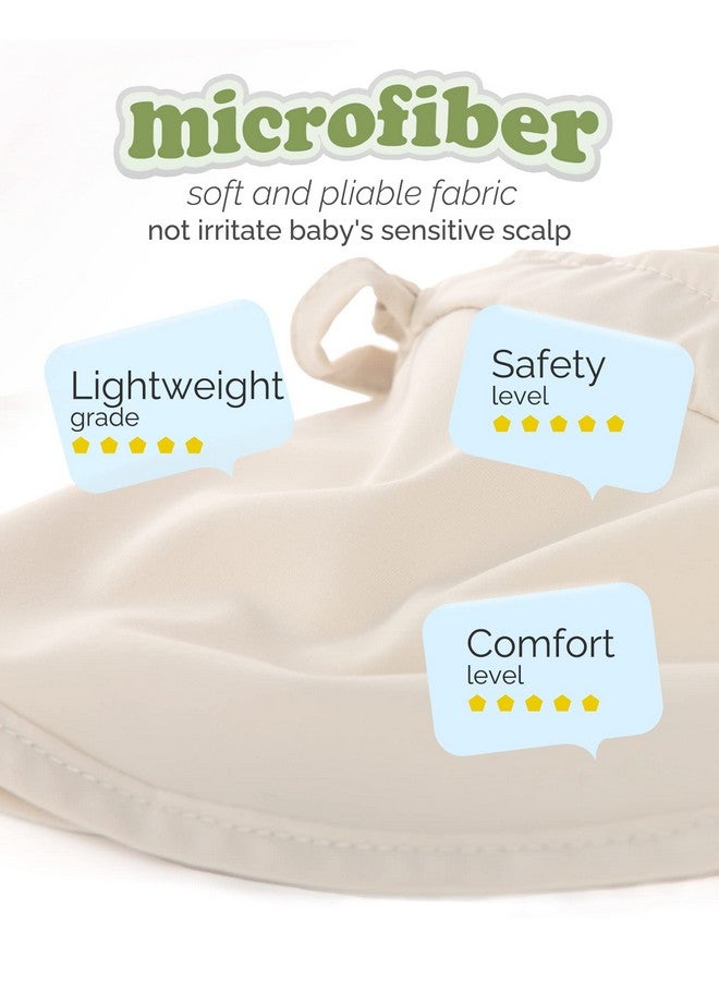 FURTALK Baby Sun Hat with Neck Flap UPF 50+ Adjustable Baby Boys Girls Summer Beach Hat for Traveling Swim Hat Beige - Image 2