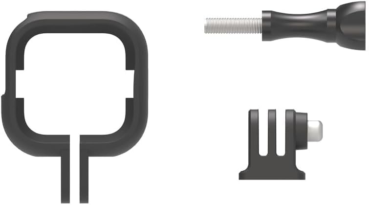 SYOSI Cage Protective Frame Compatible with Insta-360 Go Ultra, Mount Adapter with Screw, Housing Shell for Tripod & Selfie Stick Connection, Easy to Installate, Black - Image 4