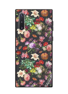 VR CREATIVE Protective Case Cover For Samsung Galaxy Note10 5G Vintage Flower Design Multicolour  - Image 1
