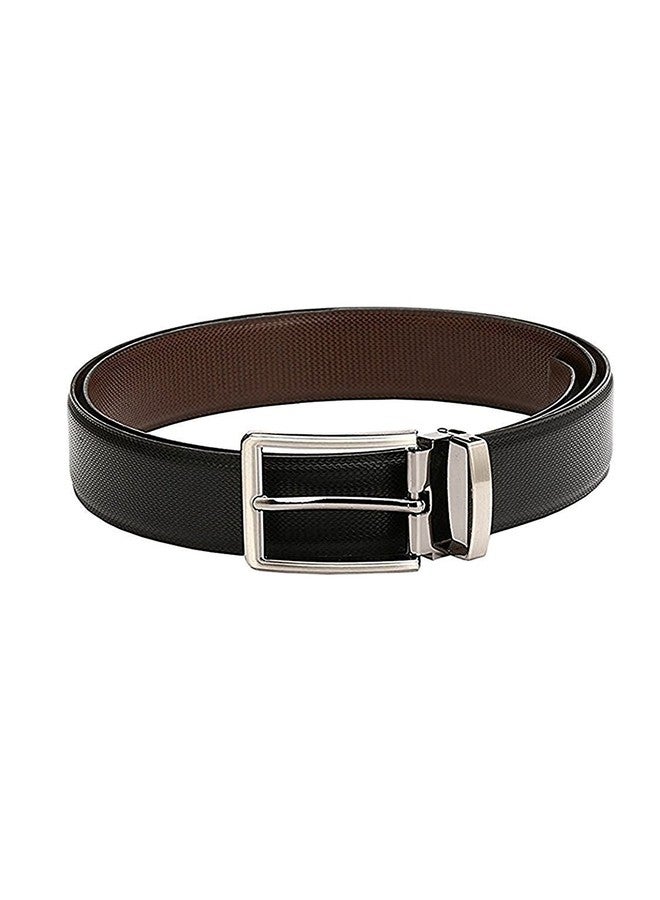 SIO™ Mens Reversible PU-Leather Formal Black/Brown Belt For Men(Color-Black/Brown || Length-46 inches - Image 1