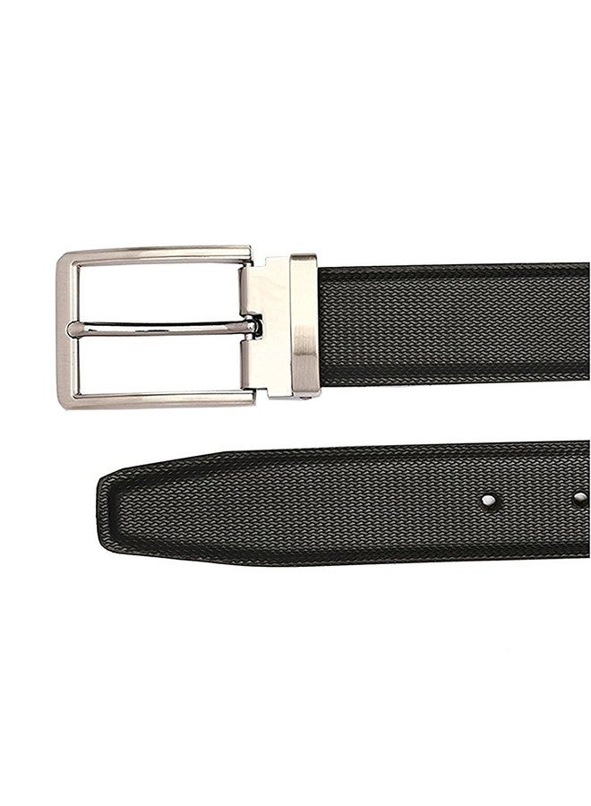 SIO™ Mens Reversible PU-Leather Formal Black/Brown Belt For Men(Color-Black/Brown || Length-46 inches - Image 4