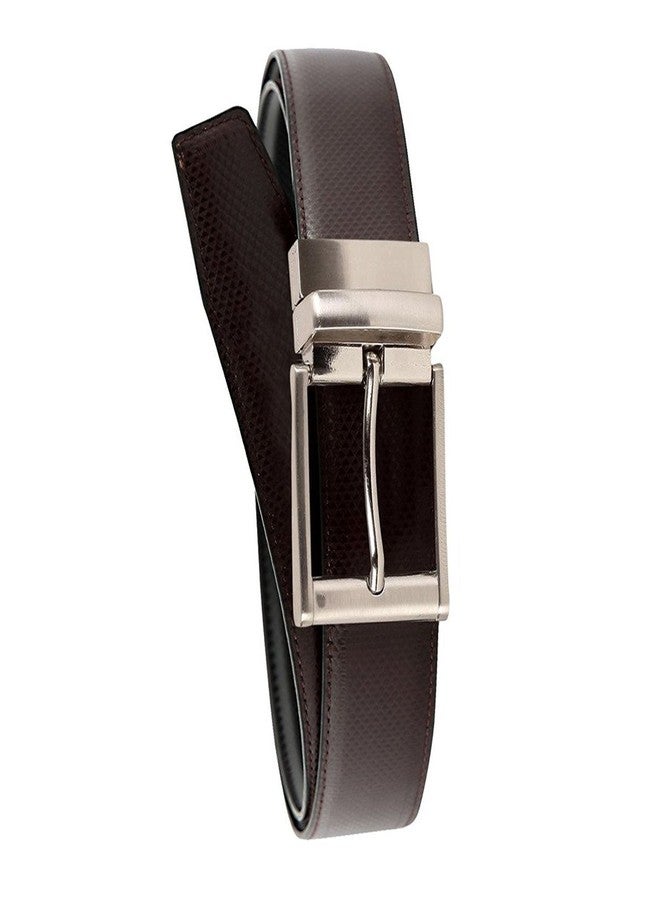 SIO™ Mens Reversible PU-Leather Formal Black/Brown Belt For Men(Color-Black/Brown || Length-46 inches - Image 3