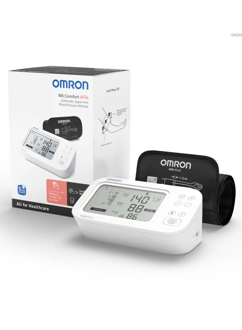 Omron M6 Comfort AFib Automatic Blood Pressure Monitor - Image 1