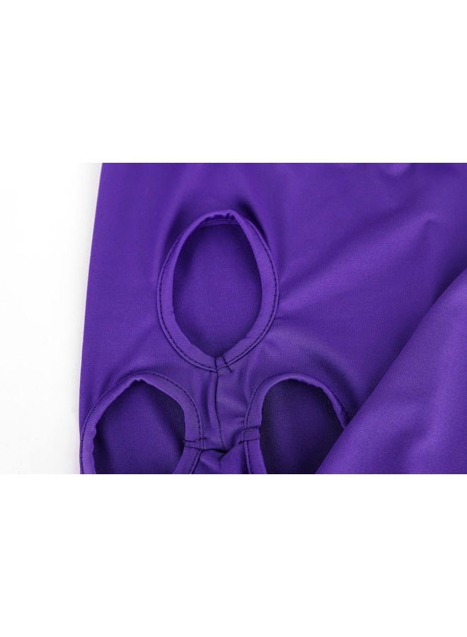 WYSUMMER 3 Holes Full Face Mask,Women Men Thin Balaclava Face Mask for Motorcycle Bike Hunting Cycling Cap Ski, purple, One size - Image 4