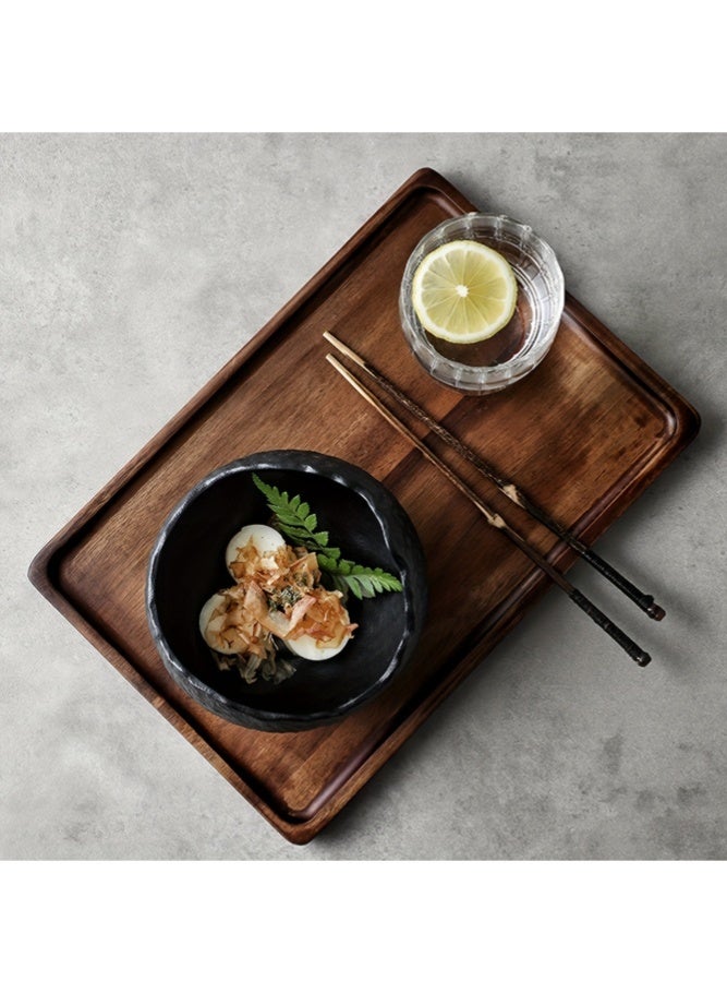 ميدي وعاء سيراميك مزخرف من قطعة واحدة باللونين الأسود والأبيض، وعاء فاخر لطاولة الطعام اليابانية الخفيفة، وعاء عملي متعدد الوظائف لشوربة الأرز والسلطة، وعاء سيراميك مزخرف لسطح مكتب غرفة المعيشة، وعاء سيراميك ذو حافة غير منتظمة بملمس عتيق، وعاء سيراميك عالي الجمالية مناسب لتناول الطعام اليومي والديكور المنزلي - Image 4