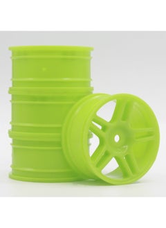 1:10 Flat Running Wheel Hub MoDel Car Drift Wheel Frame Oil AnD Electricity Rv Drift Racing Competition HSP Sakura D3D4-Color:Green