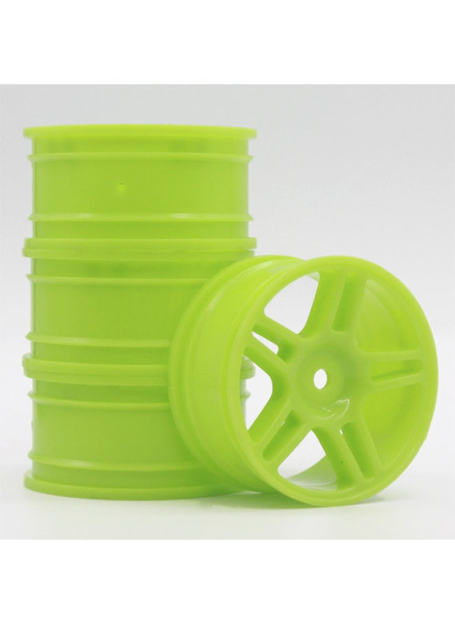 Generic - 1:10 Flat Running Wheel Hub MoDel Car Drift Wheel Frame Oil AnD Electricity Rv Drift Racing Competition HSP Sakura D3D4-Color:Green - Image 1