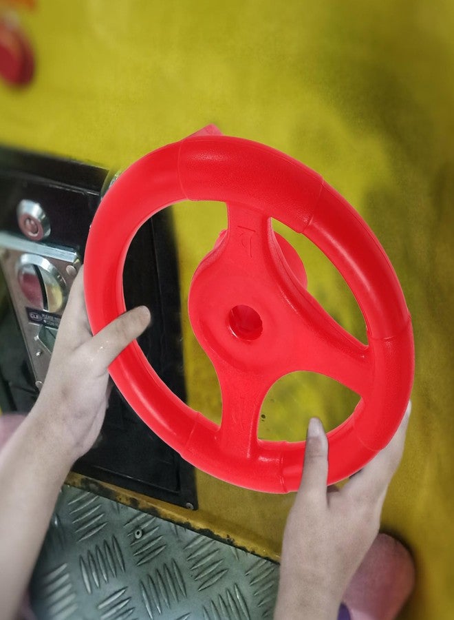 VICASKY Kids Steering Wheel Replacement for Toy Cars 6.48in Red Plastic Steering Wheel Accessory 6.49Inch Round Design for Playground Equipment and Swing Sets Lightweight for Decoration - Image 4