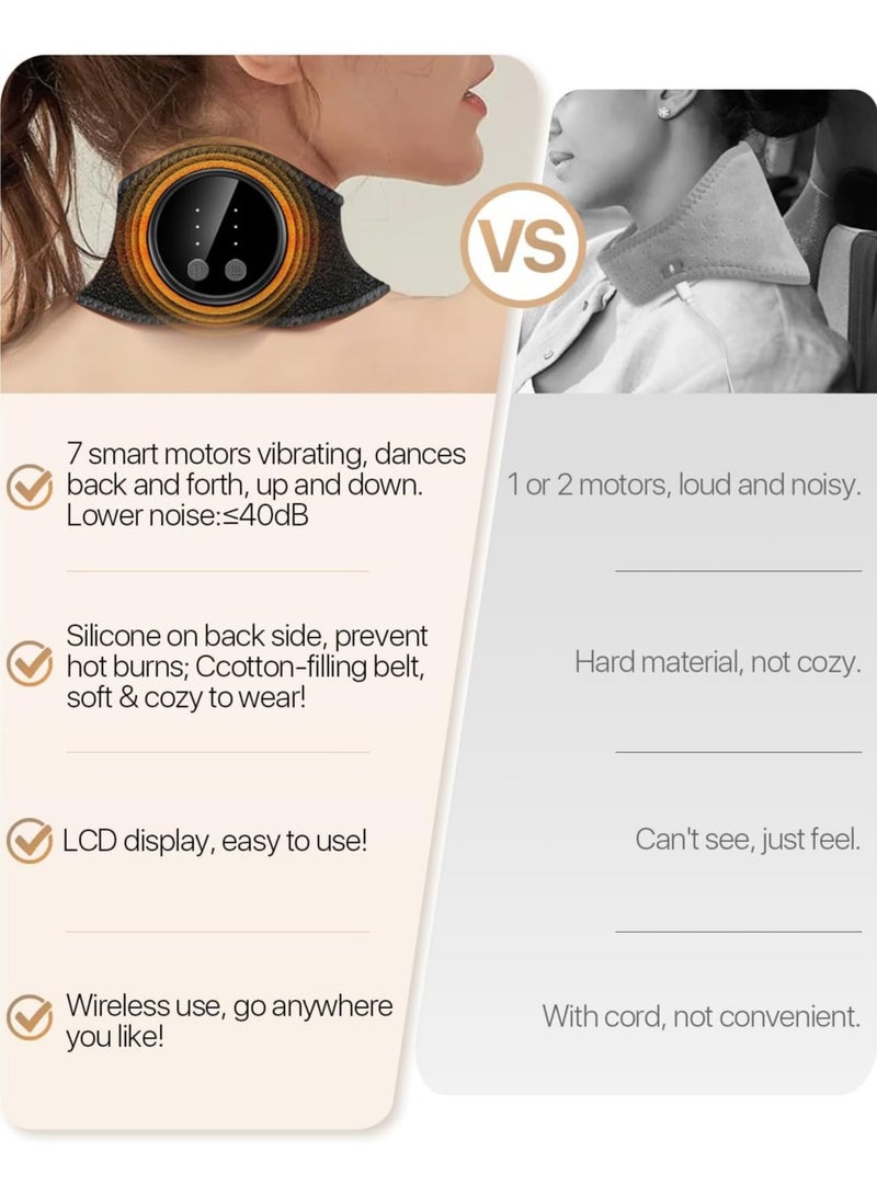 general Cordless Neck Heating Pad Portable Neck Massager for Tension Relief Wireless Heating Pad for Neck Arms and Legs - Image 3