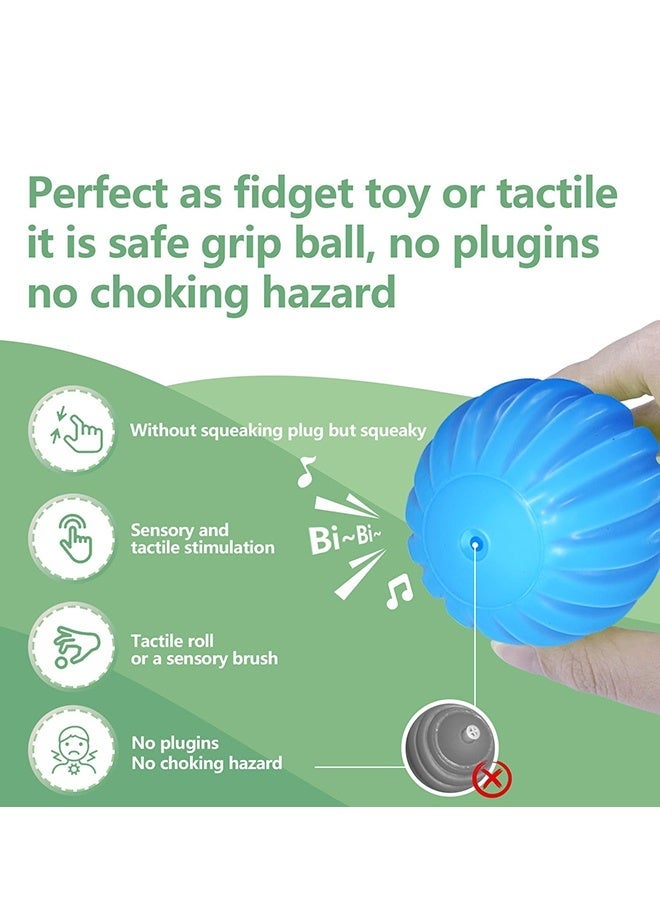 Baby Sensory Ball 6pcs Textured Multi Ball Set Massage Balls Squeezy and Bouncy Fidget Toys Montessori Toys for Toddlers Kids - Image 5