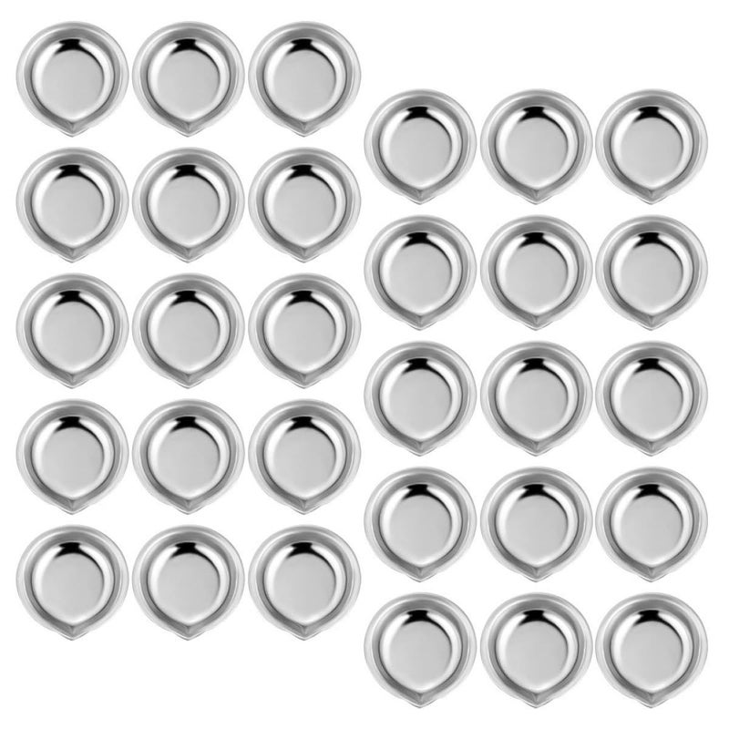 Stainless Steel Watercolor Mixing Tray with Spout 30 Pcs Nail Art Palette for Artists DIY Crafts - Image 2