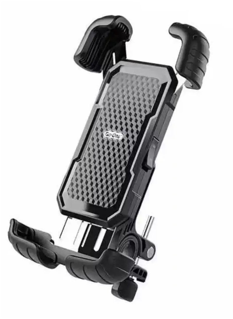 GO-DES Universal Shockproof Bicycle & Motorcycle Phone Holder with Corner Guard – GD-HD694 | 360° Rotation, Strong Grip, Airbag Protection | Fits 4.7"-7.0" Smartphones | Ideal for Cycling, Motorbikes, Strollers & More  - Image 1